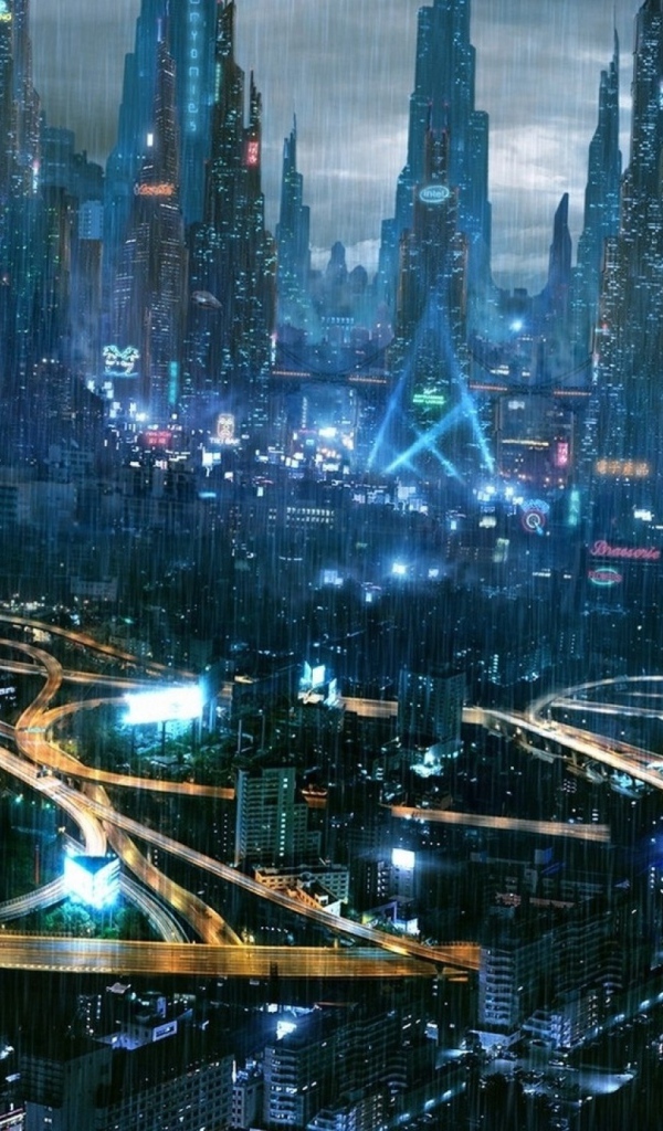 Неоновые огни города