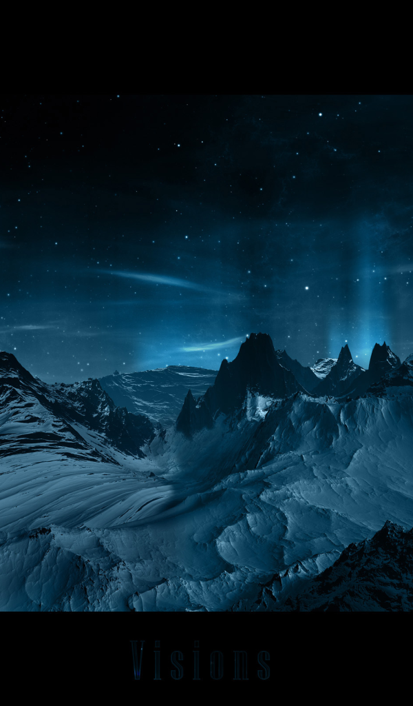 Планета и звездное небо