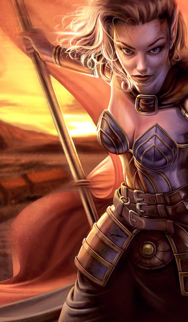 Воин со знаменем