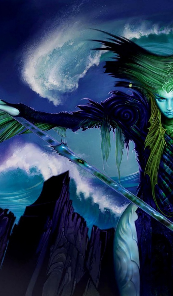 Колдунья с жезлом