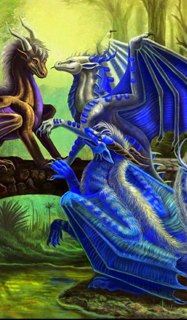 Три синих дракона