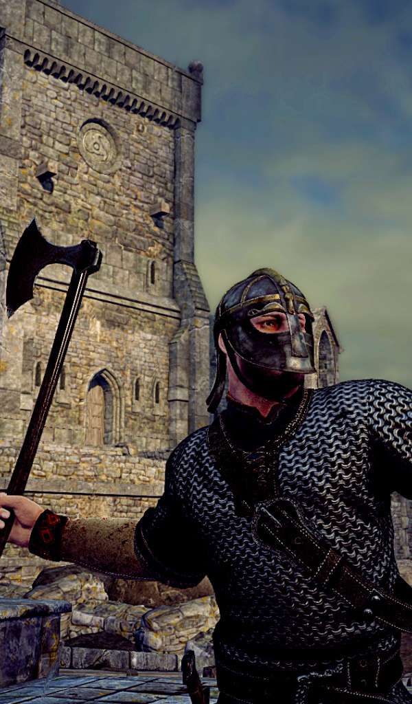 Викинг в сражении