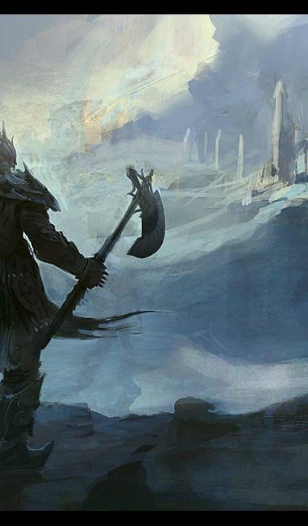 Викинг перед крепостью