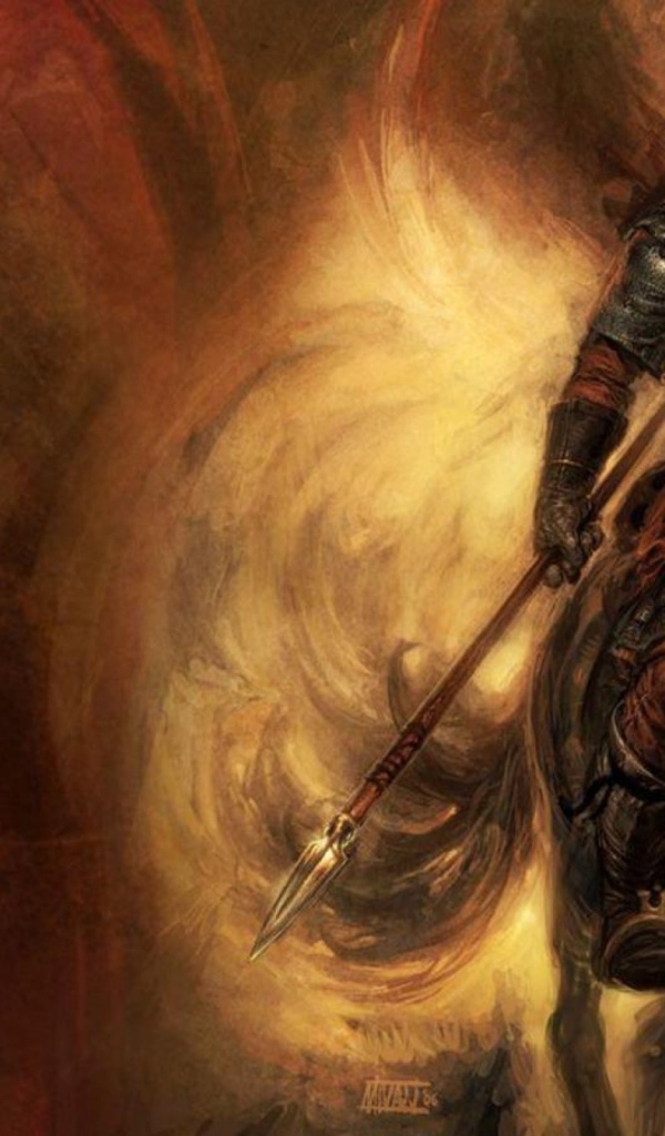 Богатырь с копьем