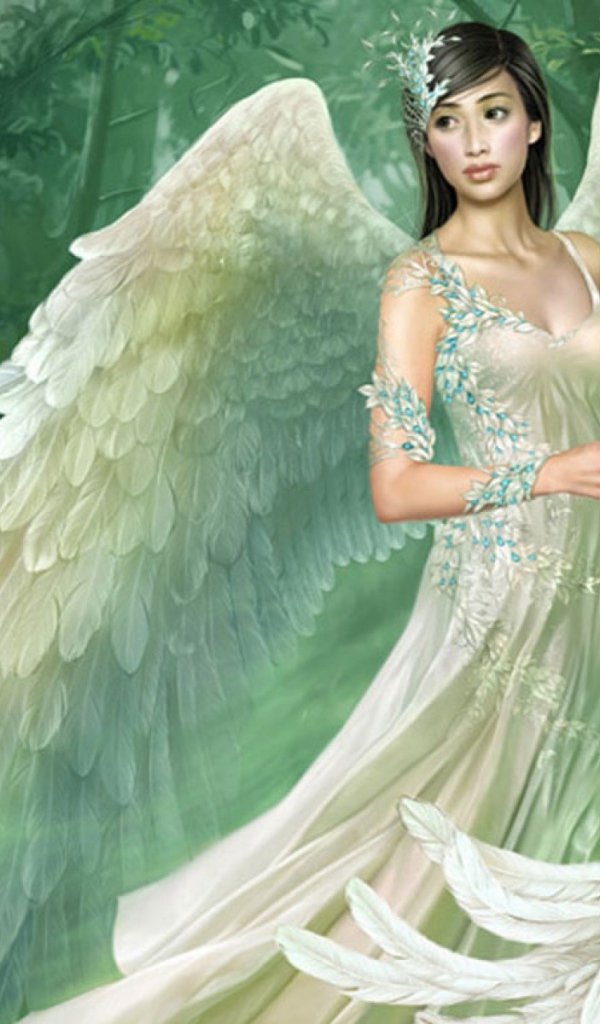 Белый ангел в лесу