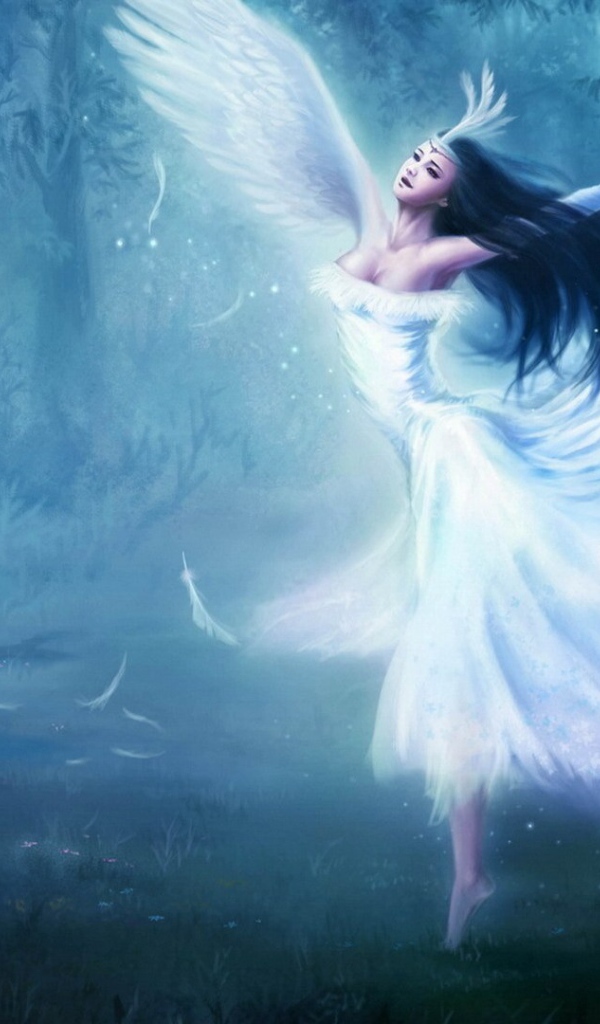 Белый ангел в лесу