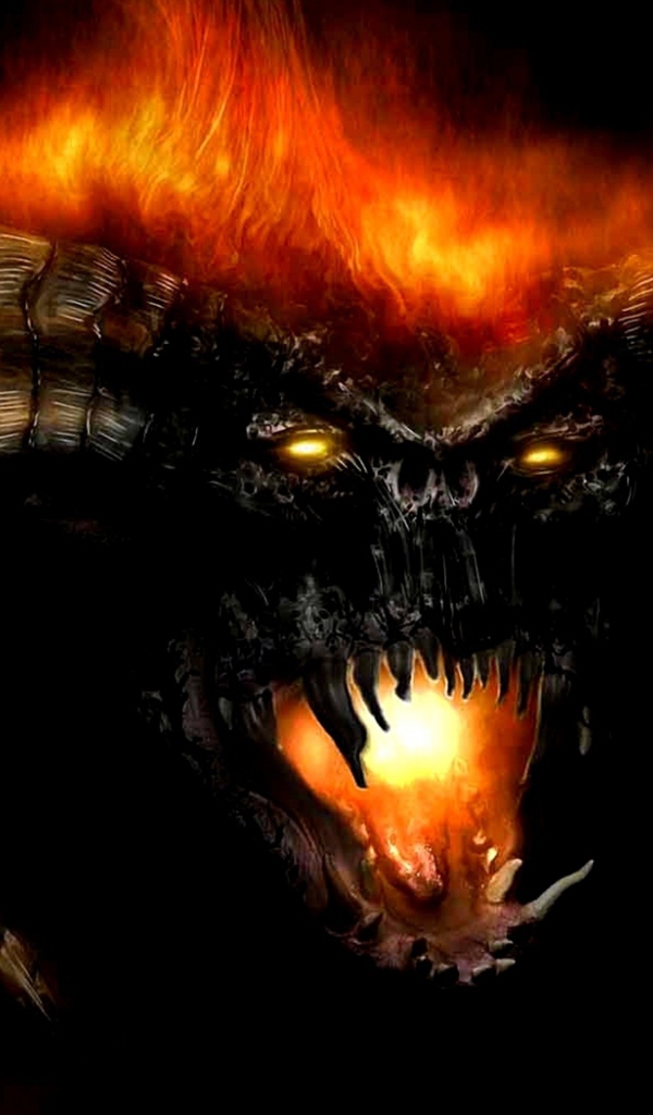 Огненный рогатый зверь