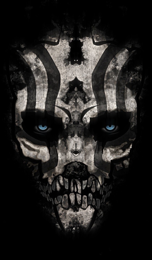 Череп с полосками