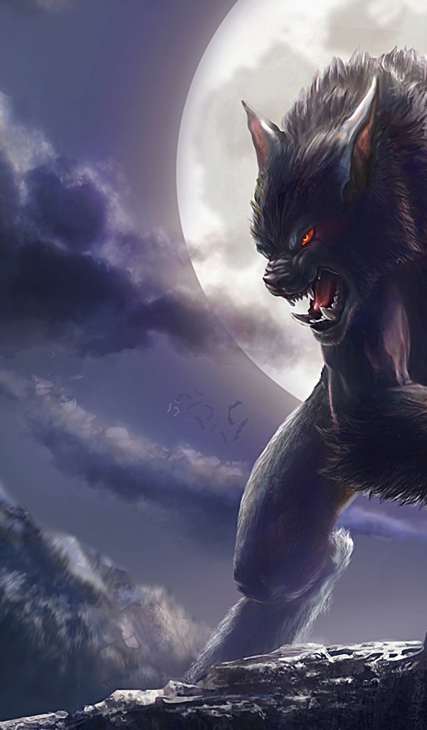 Оборотень при луне