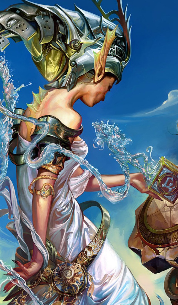 Русалка и рыбы