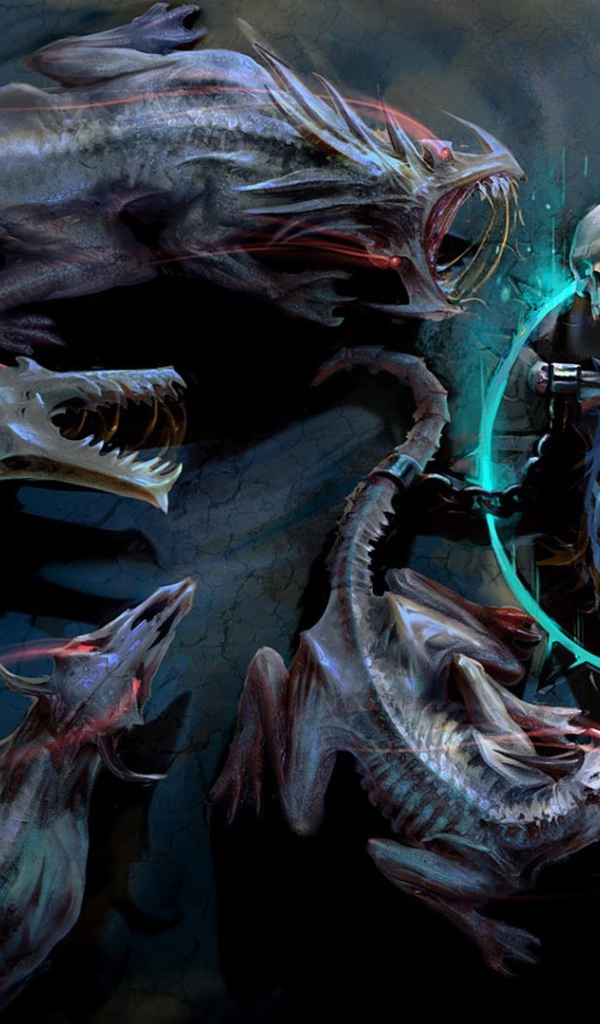 Скелет и монстры