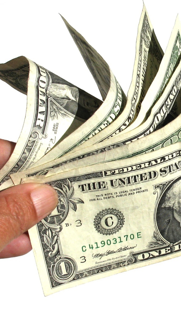 Доллары в руке
