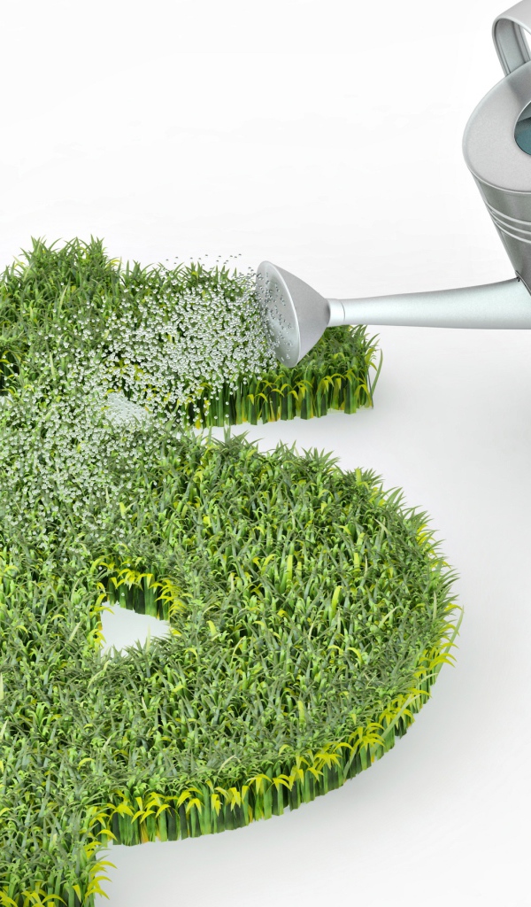 Зеленый знак доллара