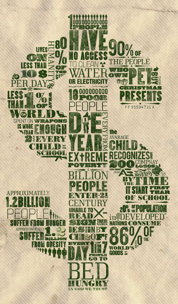 Стильный знак доллара