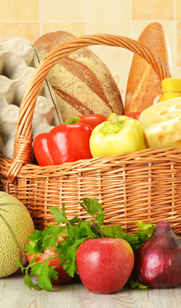 Корзина с продуктами