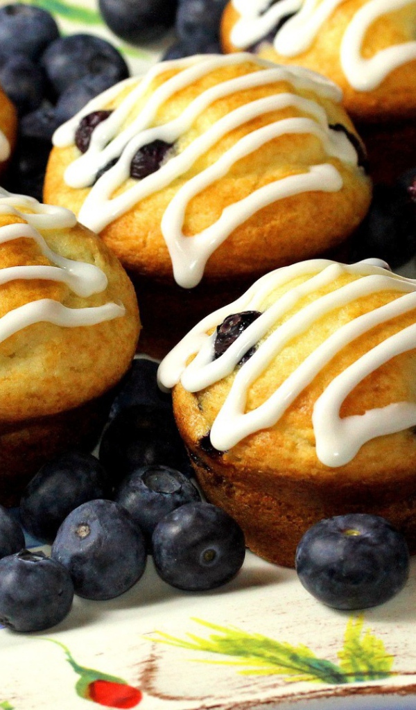 Кексы с черникой