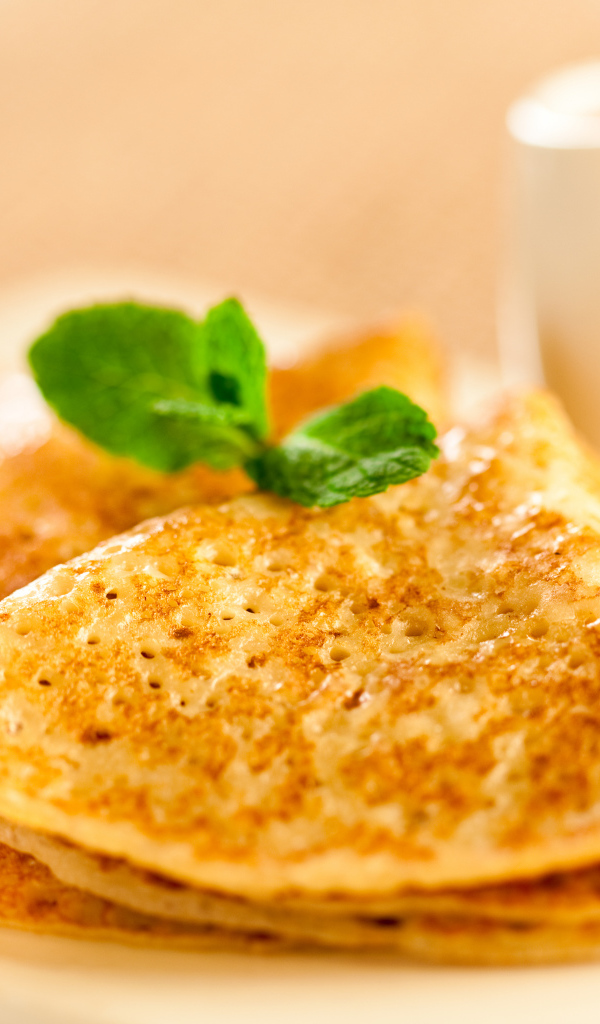 Блины с мятой