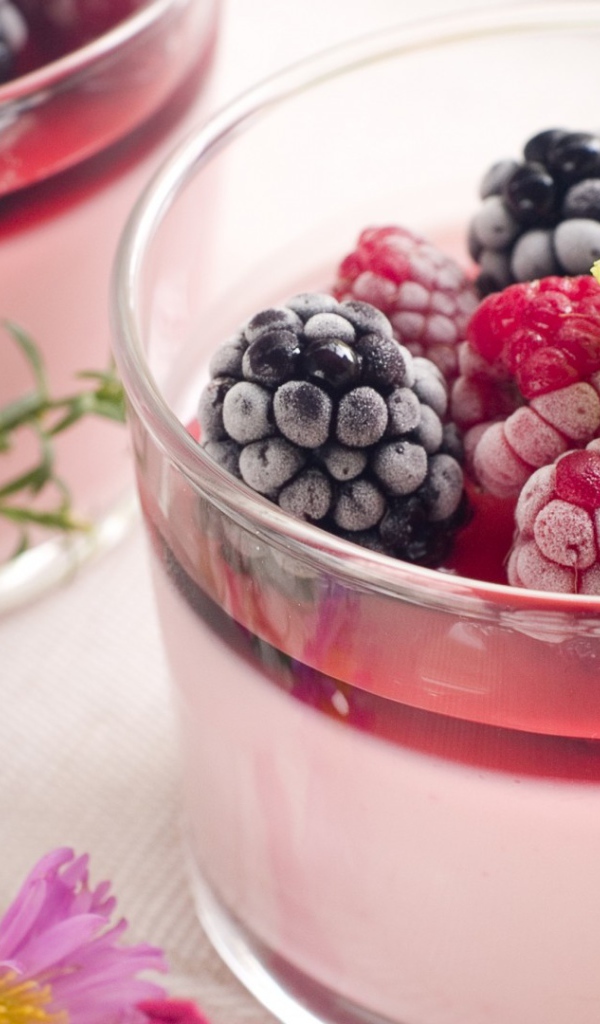 Мороженое с лесными ягодами