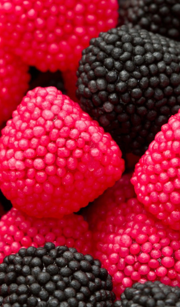 Красный и черный мармелад