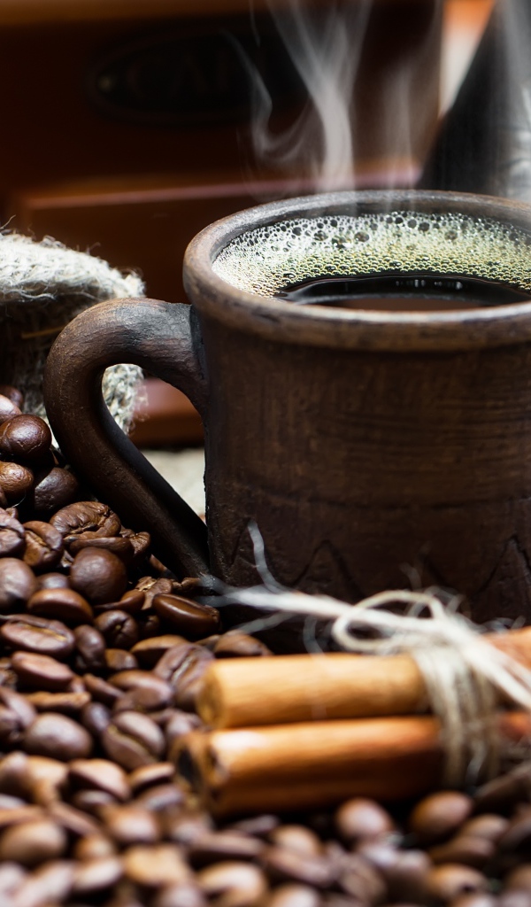 Мешок с зернами кофе