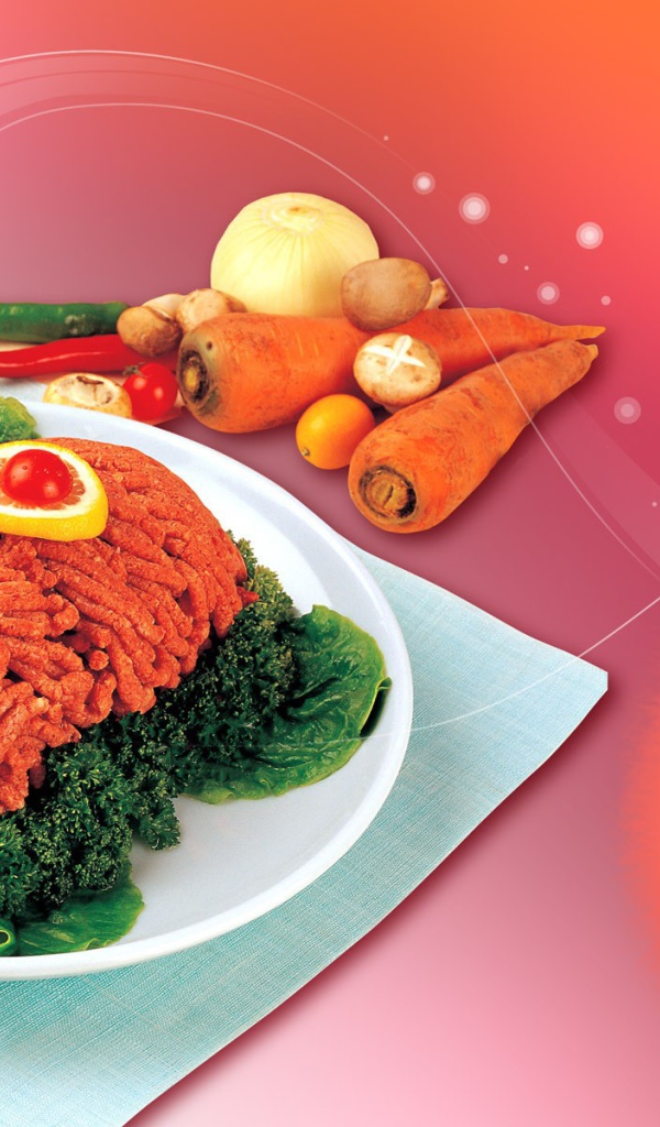 Фарш и овощи