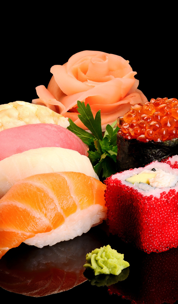 Морепродукты с васаби