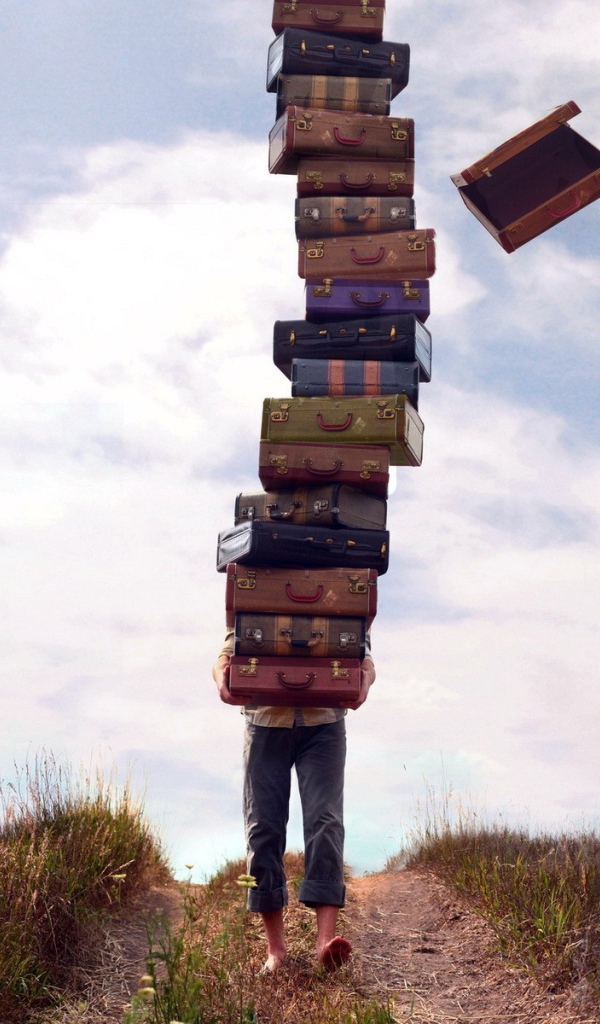 Человек с чемоданами