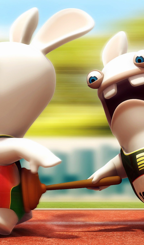 Гонки прикольных зайцев