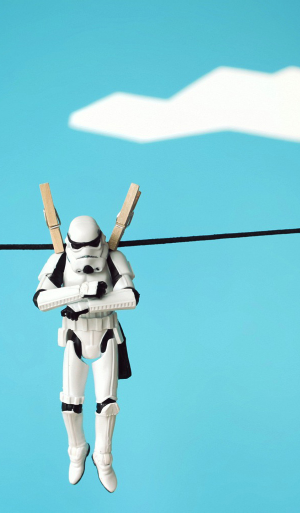 Роботы сохнут на веревке