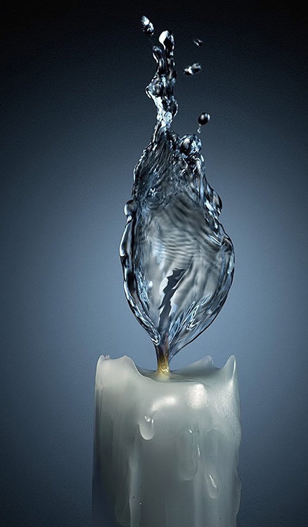 Водяное пламя свечи