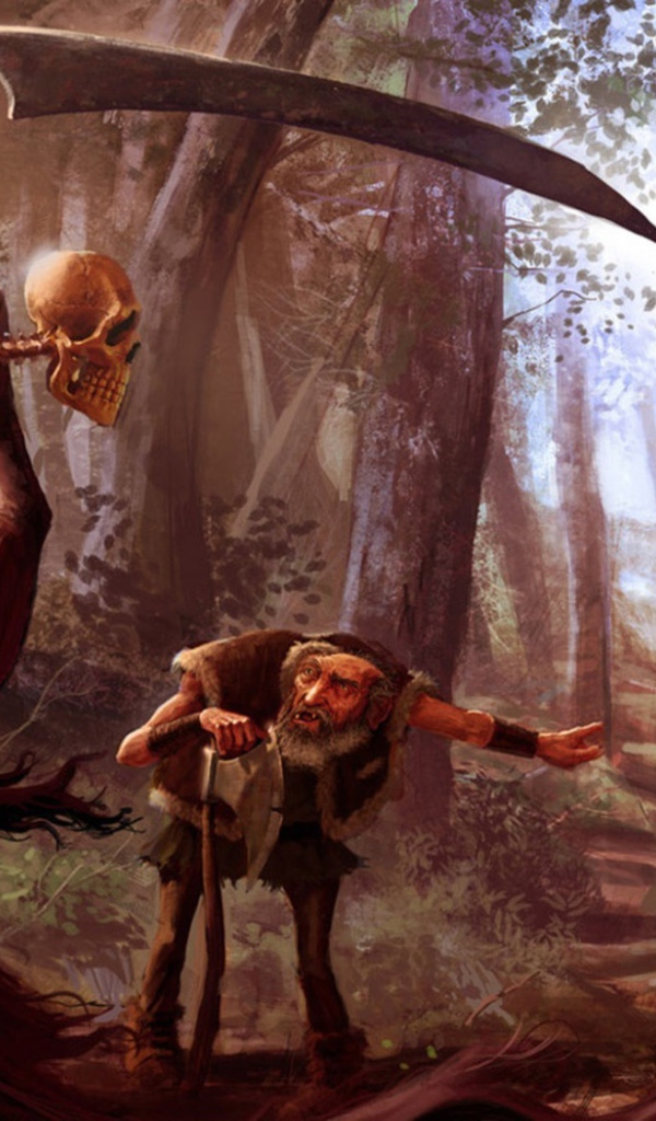 К деду пришла смерть