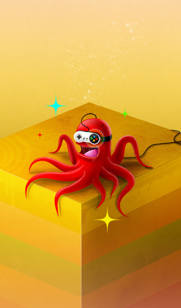 Осьминог с джойстиком
