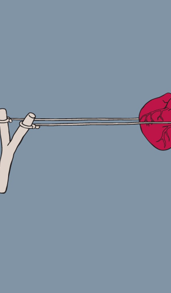 Рогатка с сердцем