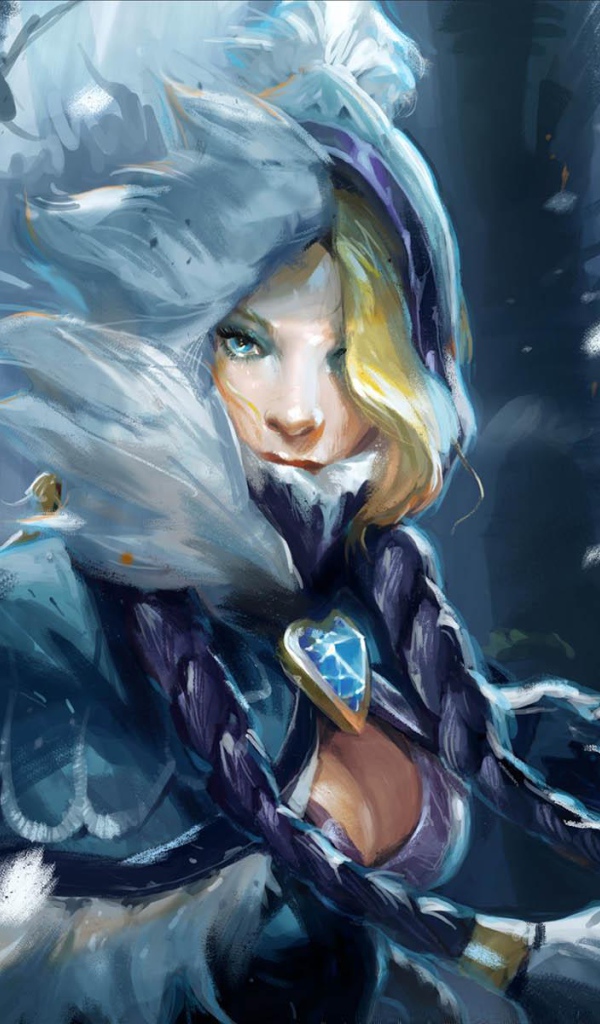 Блондинка из игры Dota