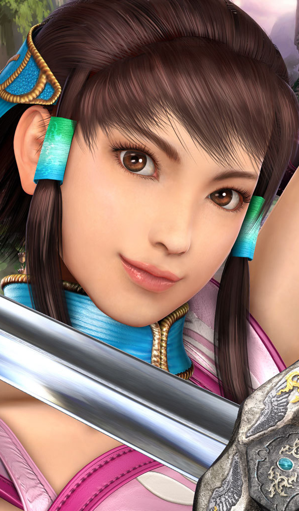 Девушка с мечом из видео игры