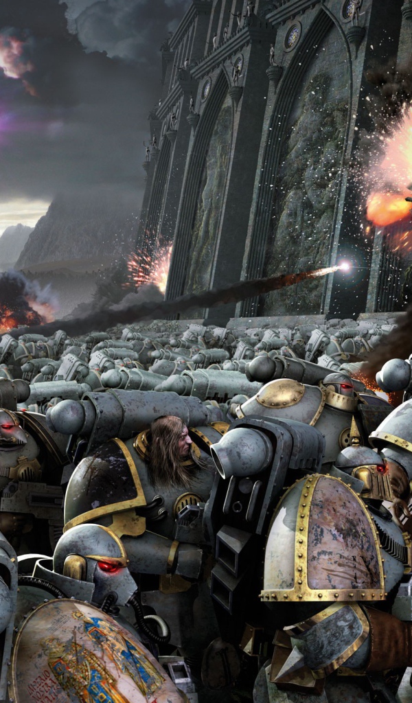 Воины атакуют крепость