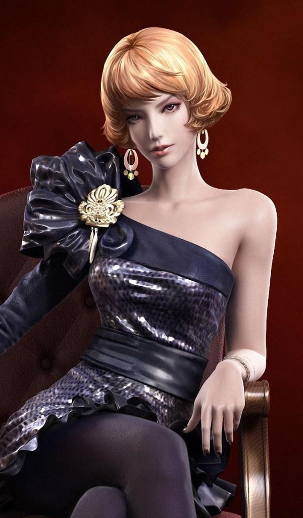 Девушка из видео игры Aion