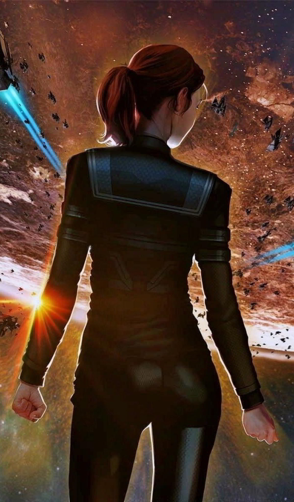 Девушка в игре Ancient space