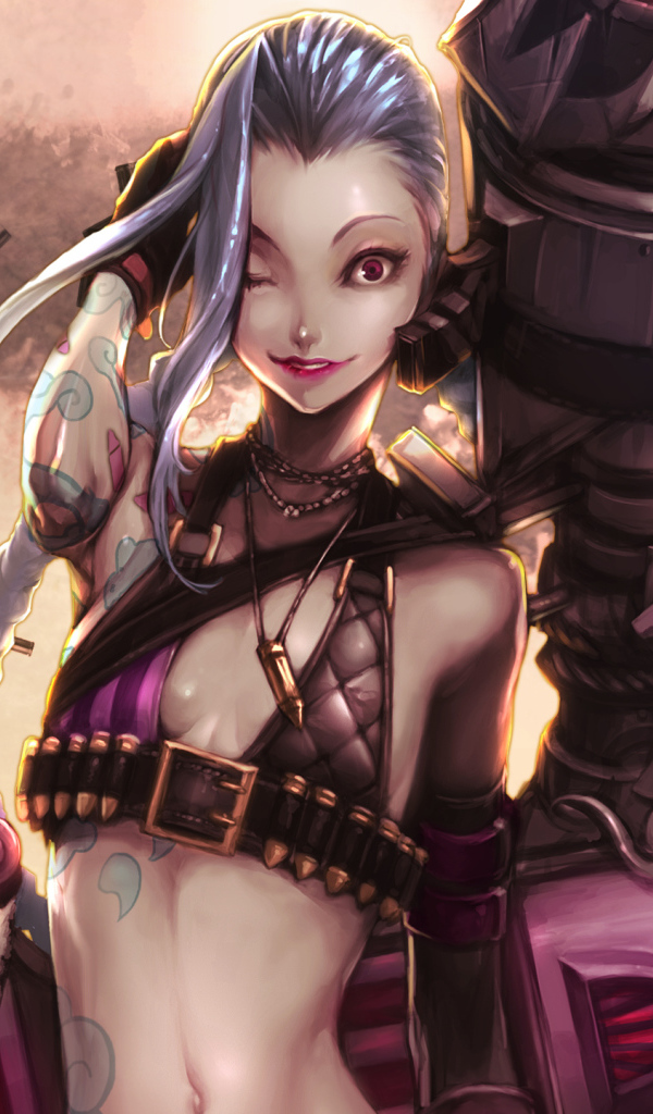 Пушка в руках девушки