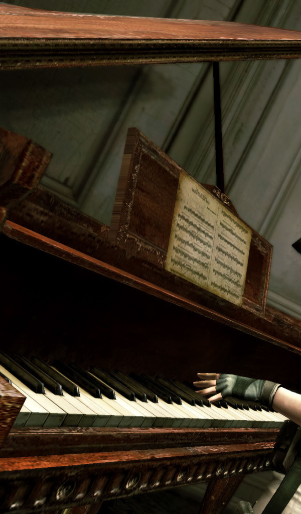 Видео игра Резидент Эвил и старый рояль