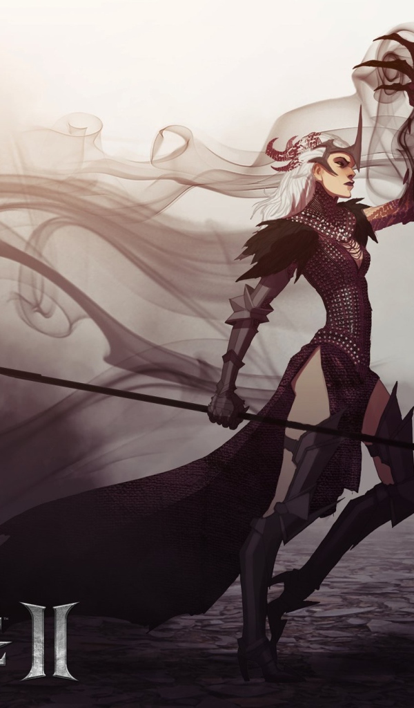 Воин с копьем из видео игры