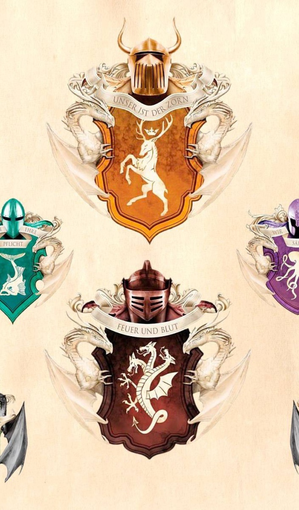 Гербы воинов из игры