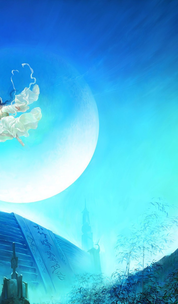 Летающий воин из игры