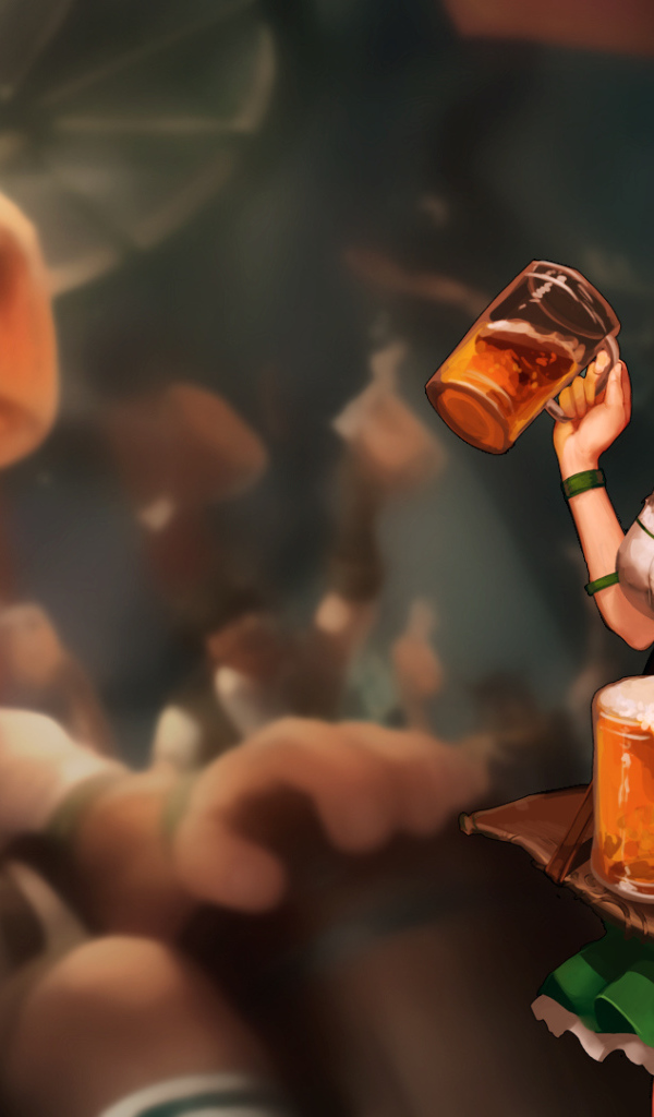 Девушка с пивом