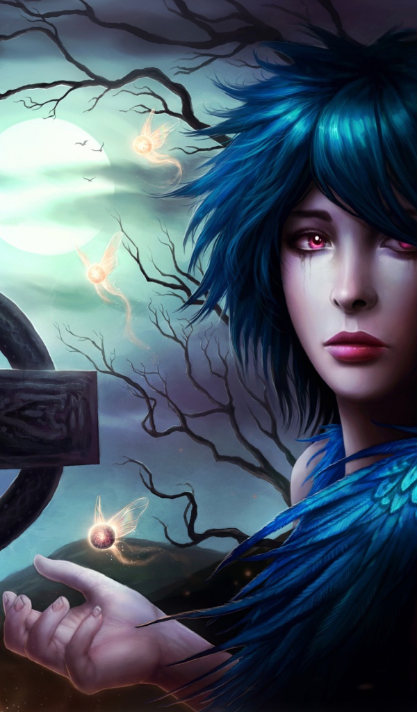 Мрачная девушка