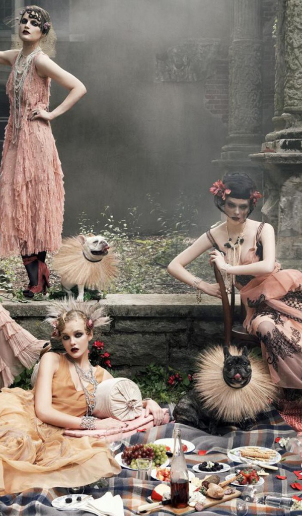 Девушки на пикнике