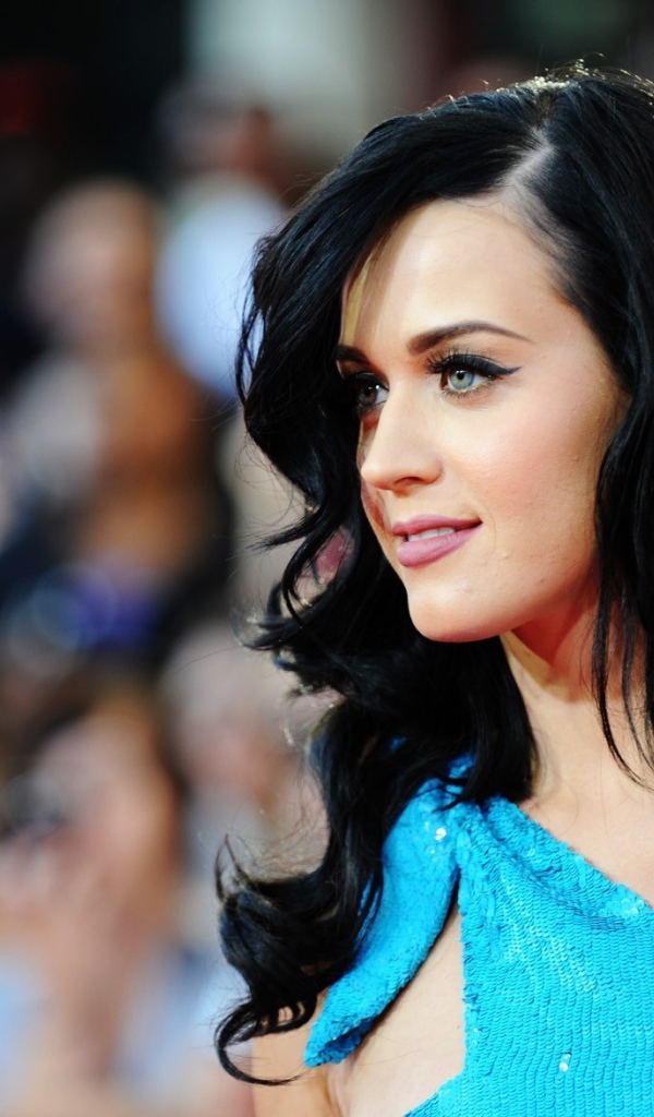 Кэти перри в синем платье