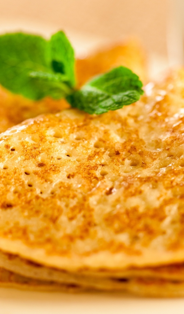 Блины с мятой на Масленицу