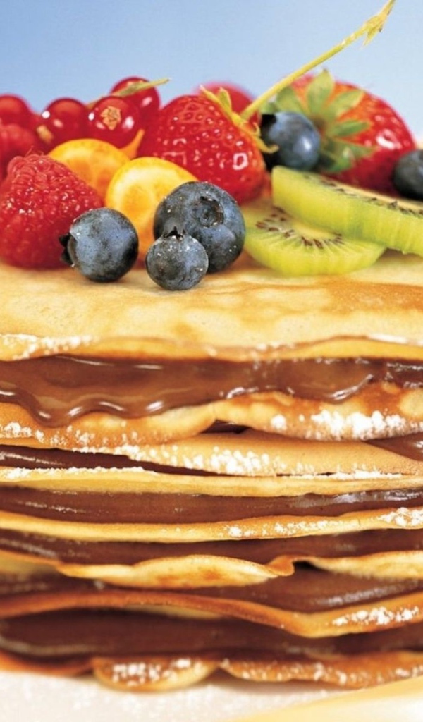 Блины с фруктами