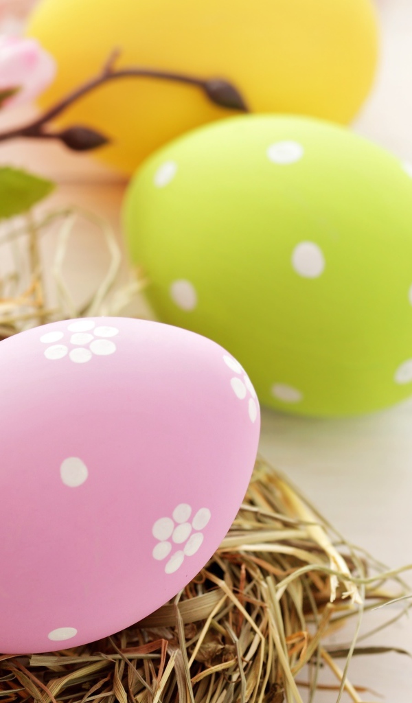 Яйцо на сене на Пасху